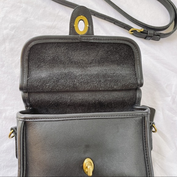 COACH VINTAGE Black MINI WINNIE CROSSBODY SATCHEL BAG 9023 - Picture 4 of 13
